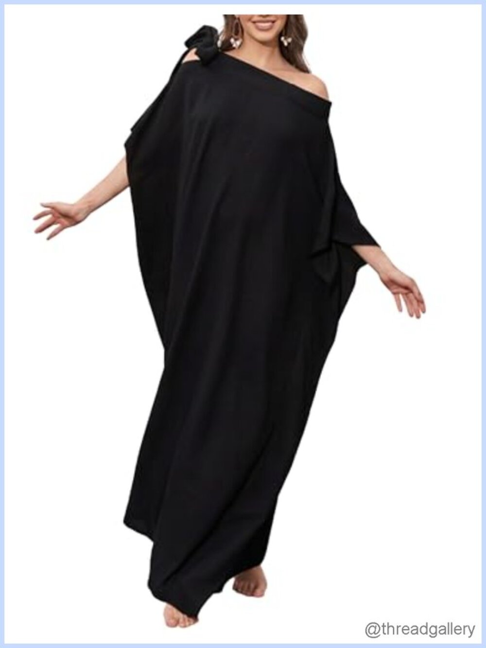 Kaftan Dress Off Shoulder Batwing Sleeve Maxi Coverup